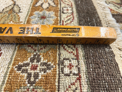 9'x11'10" Hand-Knotted 100% Wool Pile Pishawar Rug