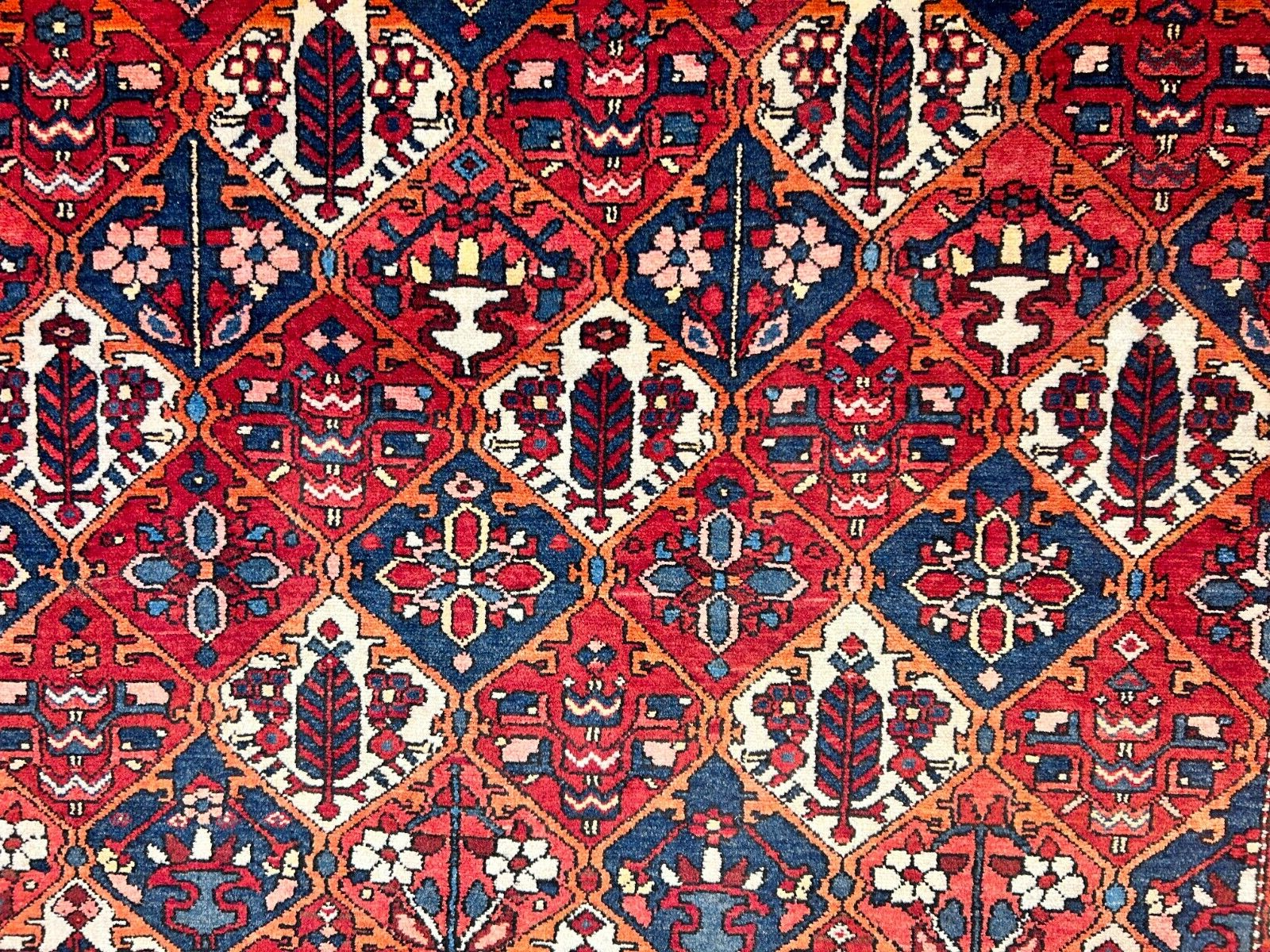 7'0"x9'11" Hand-Knotted 100% Lamb Wool Bakhtiarie Carpet - Area Rug