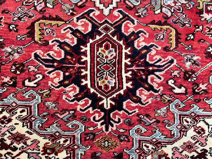 10'x12'4" Hand-Knotted 100% Lamb Wool Herize Carpet - Area Rug