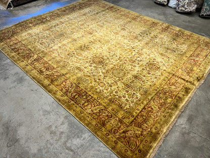9'x11'9" Hand-Knotted 100% Wool Pile Oriental Rug