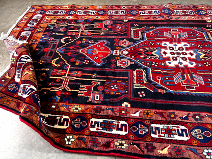 5'5" x 10'4'' Hand-Knotted 100% Lamb Wool Carpet - Nahavande Area Rug