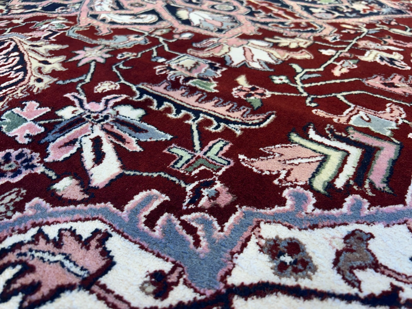 9'x11'9" Hand-Knotted 100% Wool Pile Herize Rug