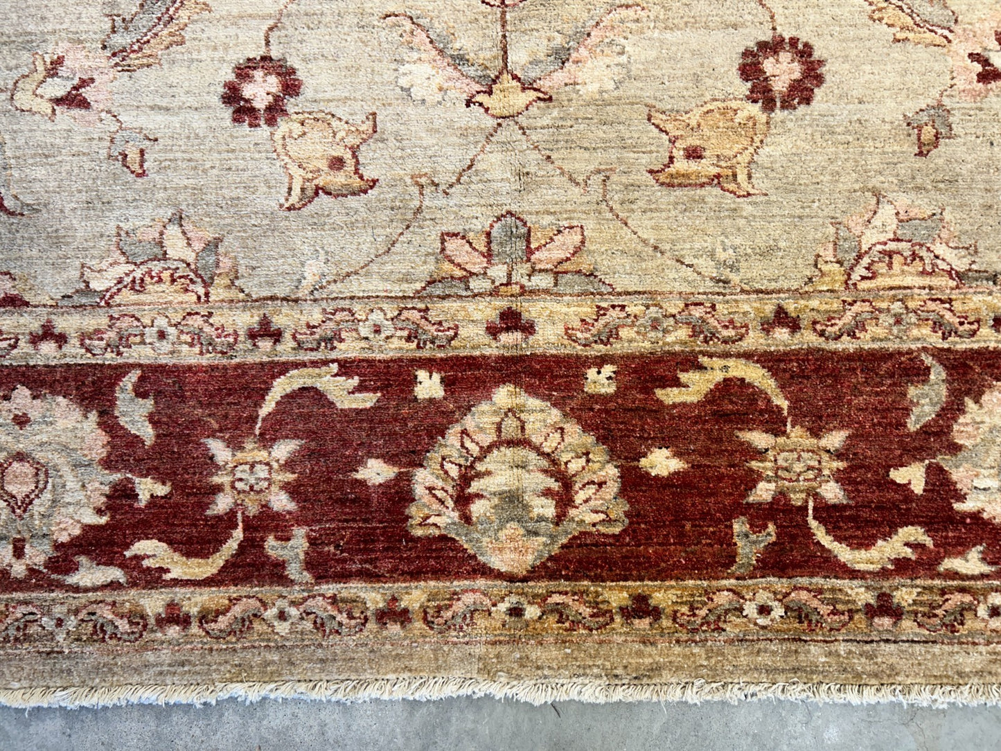 9'x12' Hand-Knotted 100% Wool Pile Indo-Agra Carpet - Area Rug
