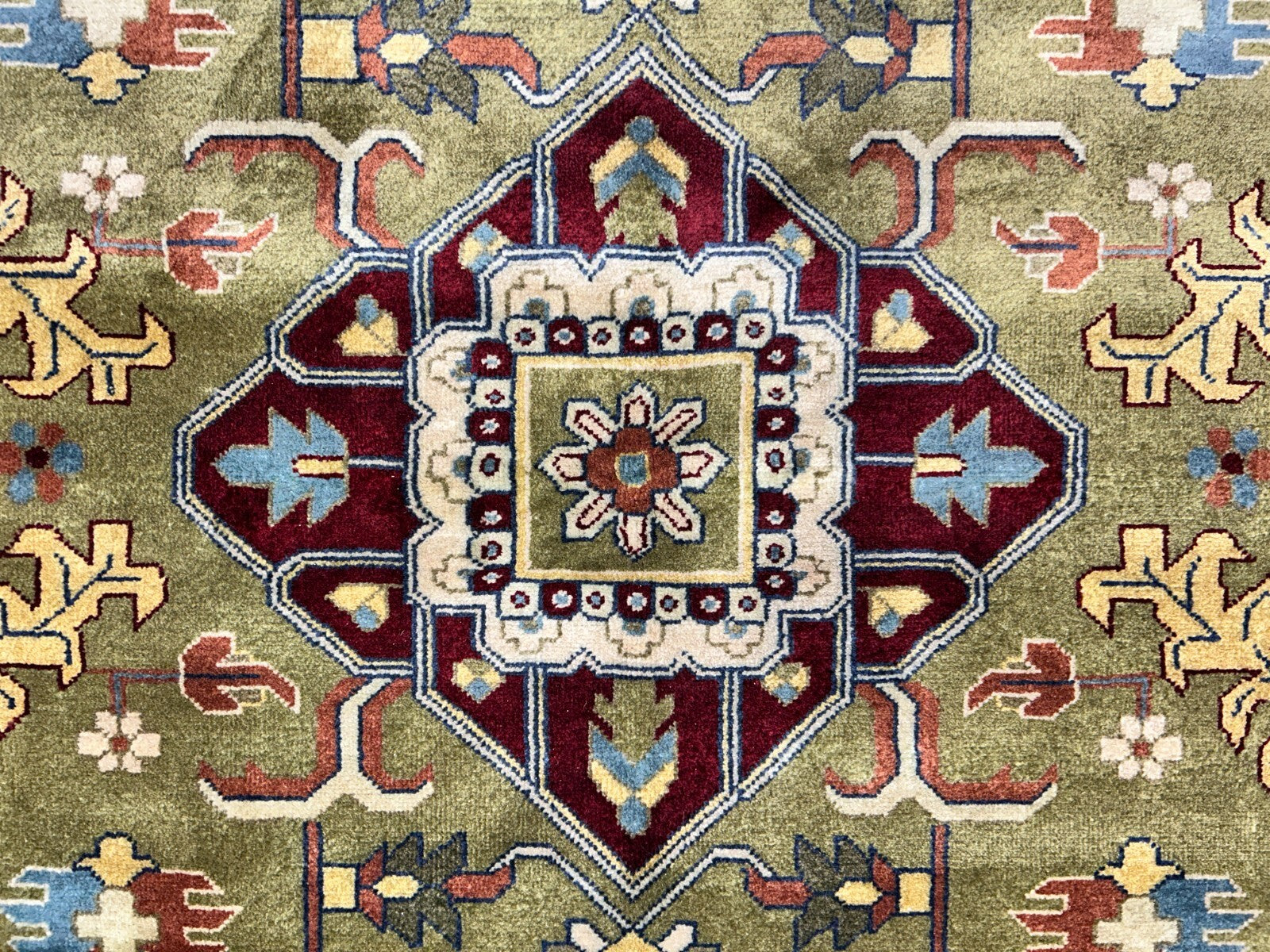 8'10"x11'8" Hand-Knotted 100% Wool Pile Oriental Rug