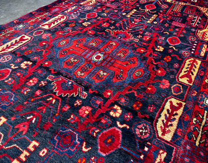 5'4" x 9'7" Hand-Knotted 100% Wool Pile Nahavande Area Rug