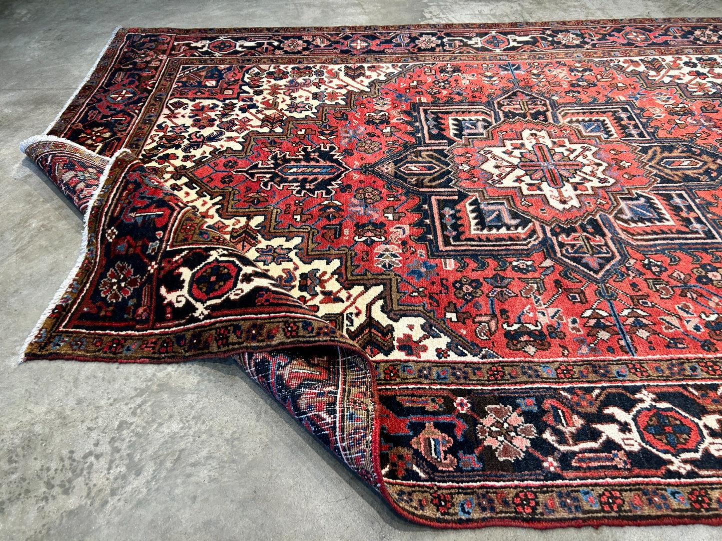 6'10"x10'3" Hand-Knotted 100% Wool Herize Carpet - Area Rug