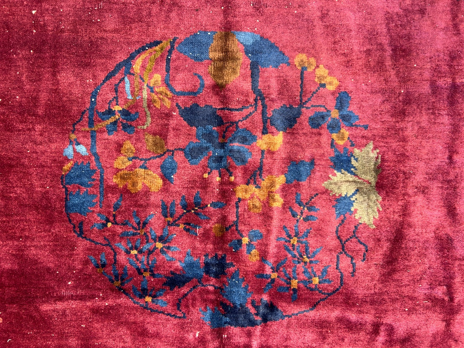 9'x12' Collector Antique Hand-Knotted 100% Wool Pile Art Deco Nichols Rug