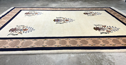 6'4"x9'5" Hand-Knotted 100% Wool Carpet - Gabeh Area Rug