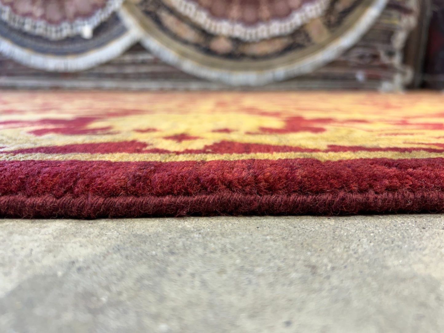 8'x10' Hand-Knotted 100% Wool Pile All-Over Area Rug - Carpet