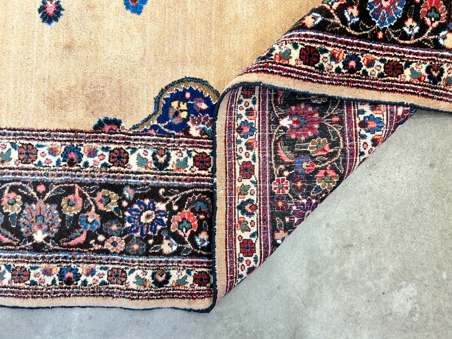 6'11"x10'3" Antique Hand-Knotted Wool Oriental Mood Rug - Area Carpet