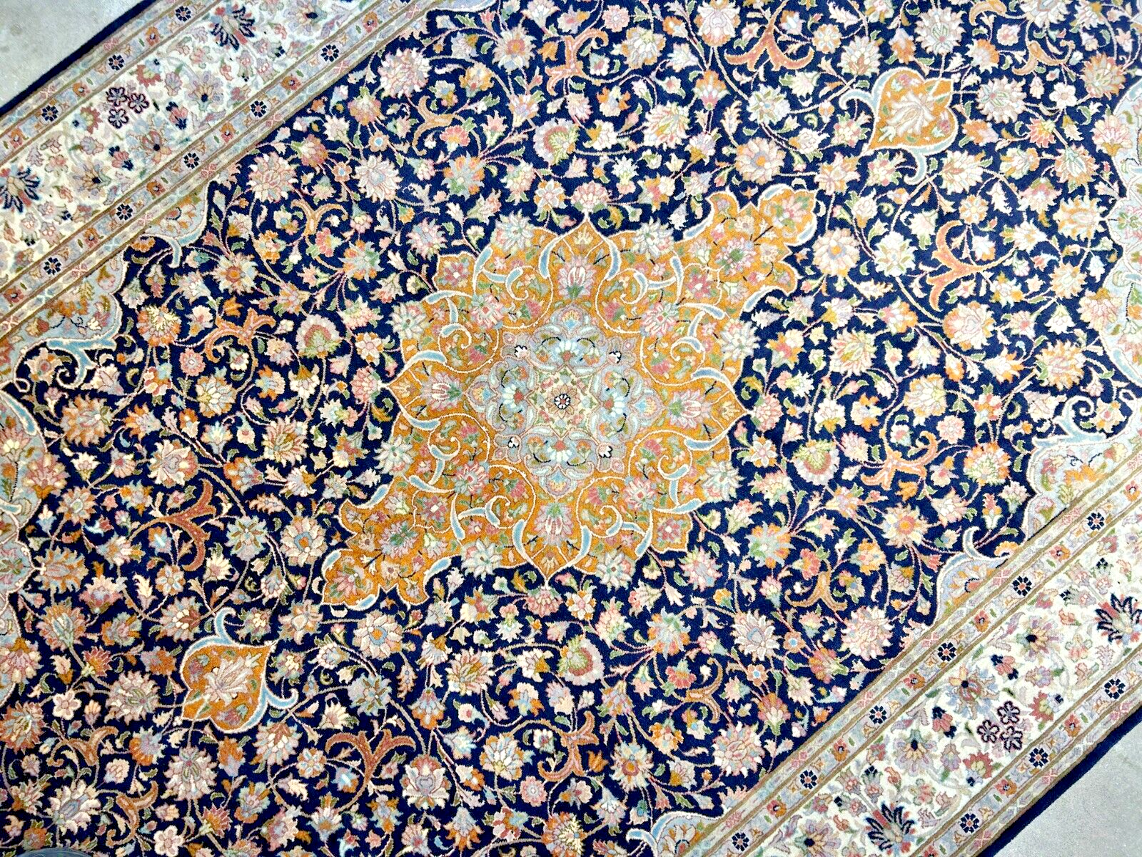 6'1"x9'4" Hand-Knotted 100% Wool Carpet - Pakpersian Kashane Area Rug