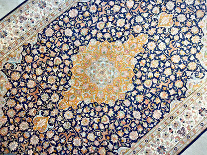 6'1"x9'4" Hand-Knotted 100% Wool Carpet - Pakpersian Kashane Area Rug