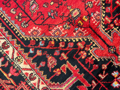 4'10" x 10'0" Hand-Knotted 100% Wool Pile Nahavande Area Rug - Carpet