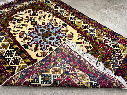3'3"x4'9'' Hand-Knotted 100% Wool Afghan Medallion Area Rug