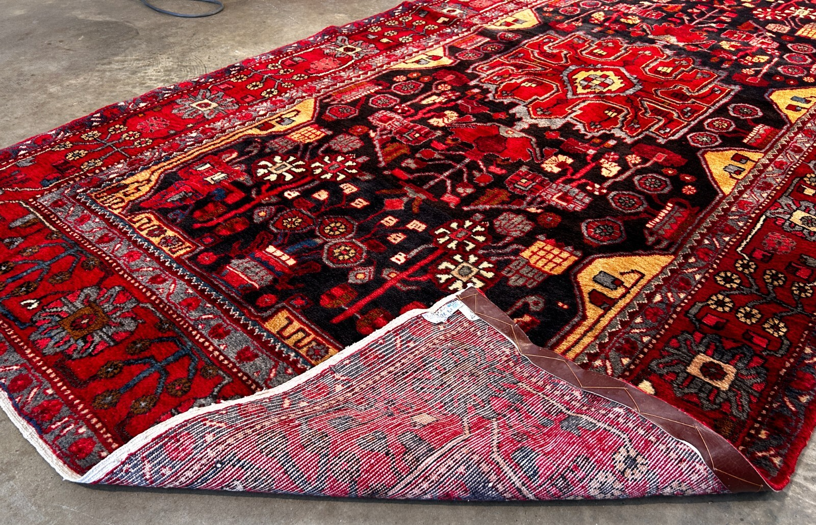 5'0" x 9'11" Hand-Knotted 100% Wool Pile Nahavande Area Rug - Carpet