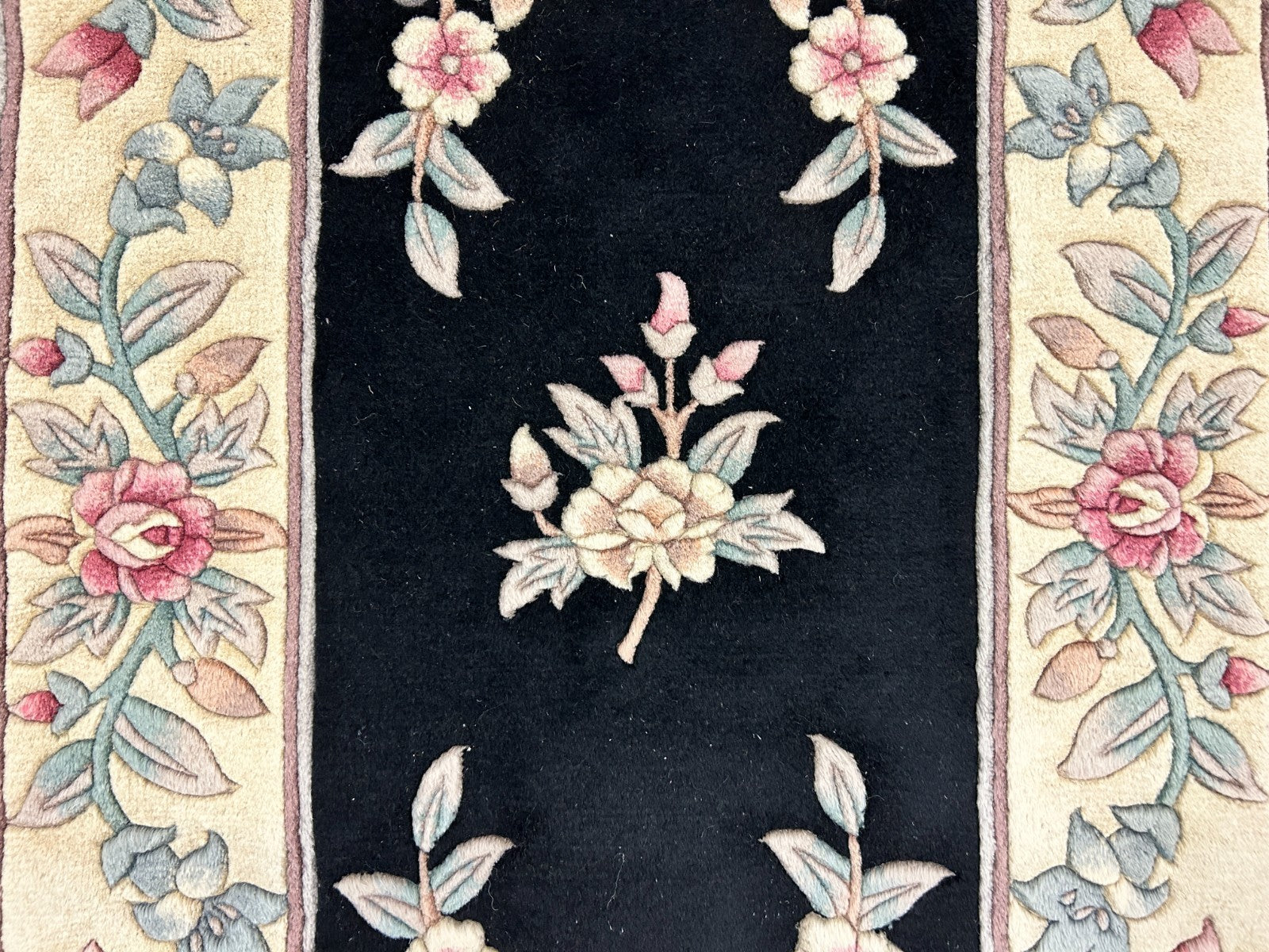 3'x5' Hand-Knotted 100% Wool Pile Art Deco Rug