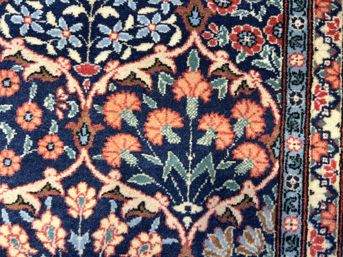 6'8"x9'9" Hand-Knotted 100% Wool Pile Hereke Carpet - Area Rug