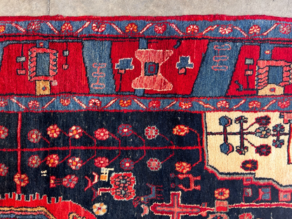 5'1" x 9'8" Hand-Knotted 100% Wool Carpet - Nahavande Area Rug