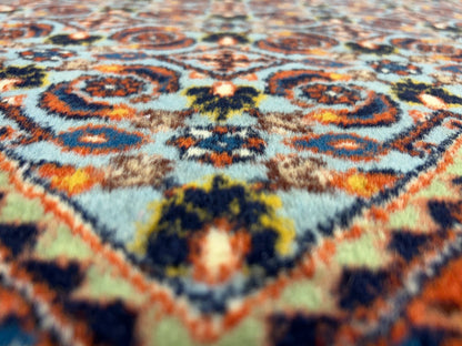 8'6"x12' Hand-Knotted 100% Wool Pile IndoBijar Rug