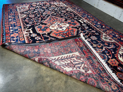 5'2" x 8'3" Hand-Knotted 100% Lamb Wool Pile Nahavande Area Rug