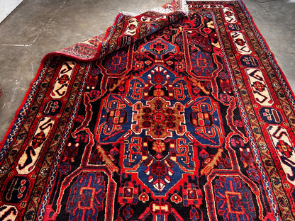 5'4" x 10'3" Hand-Knotted 100% Wool Carpet - Nahavande Area Rug