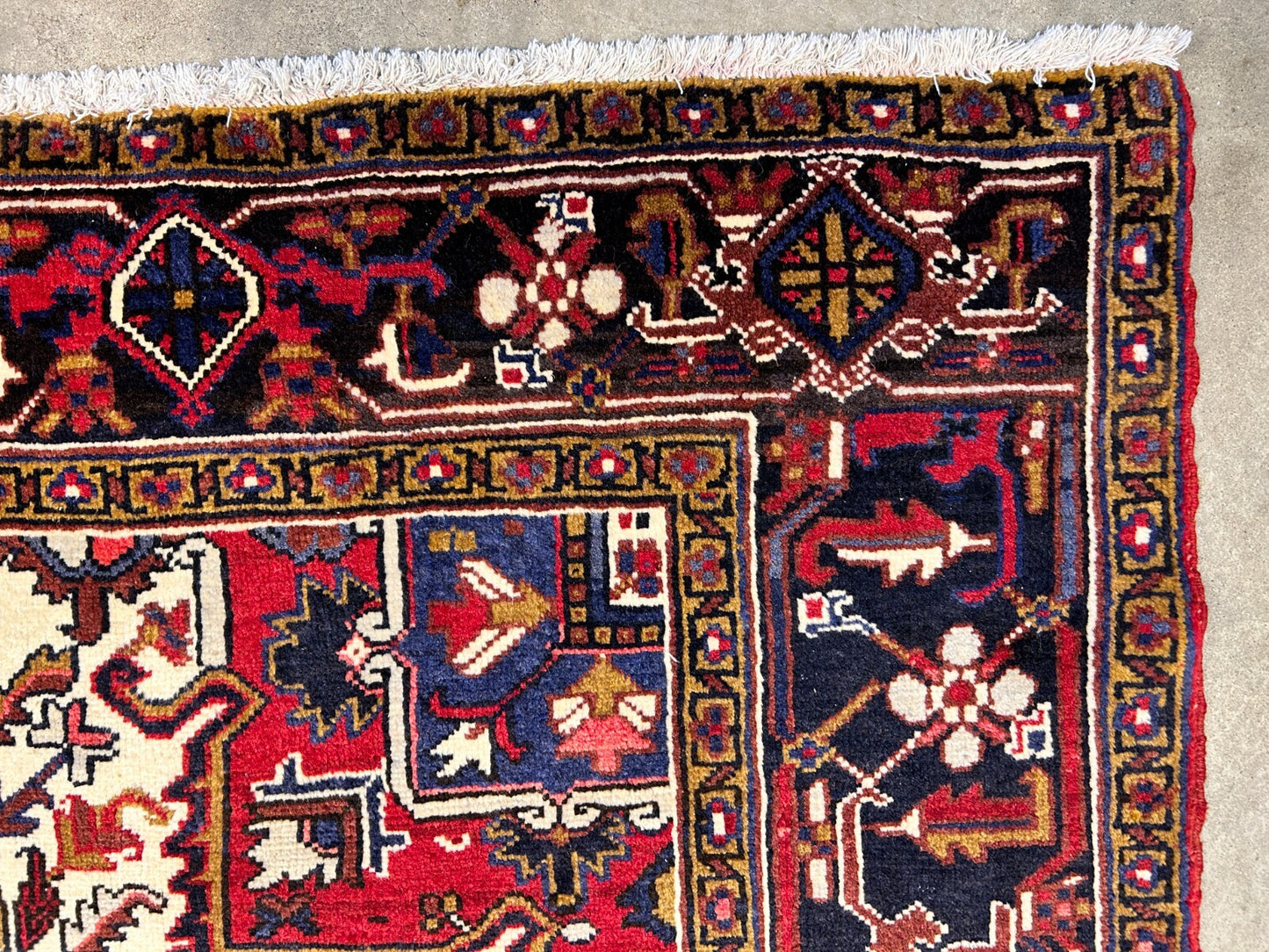 7'3"x10'3" Hand-Knotted 100% Wool Herize Carpet - Area Rug