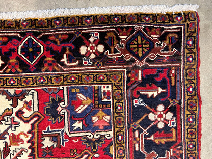 7'3"x10'3" Hand-Knotted 100% Wool Herize Carpet - Area Rug