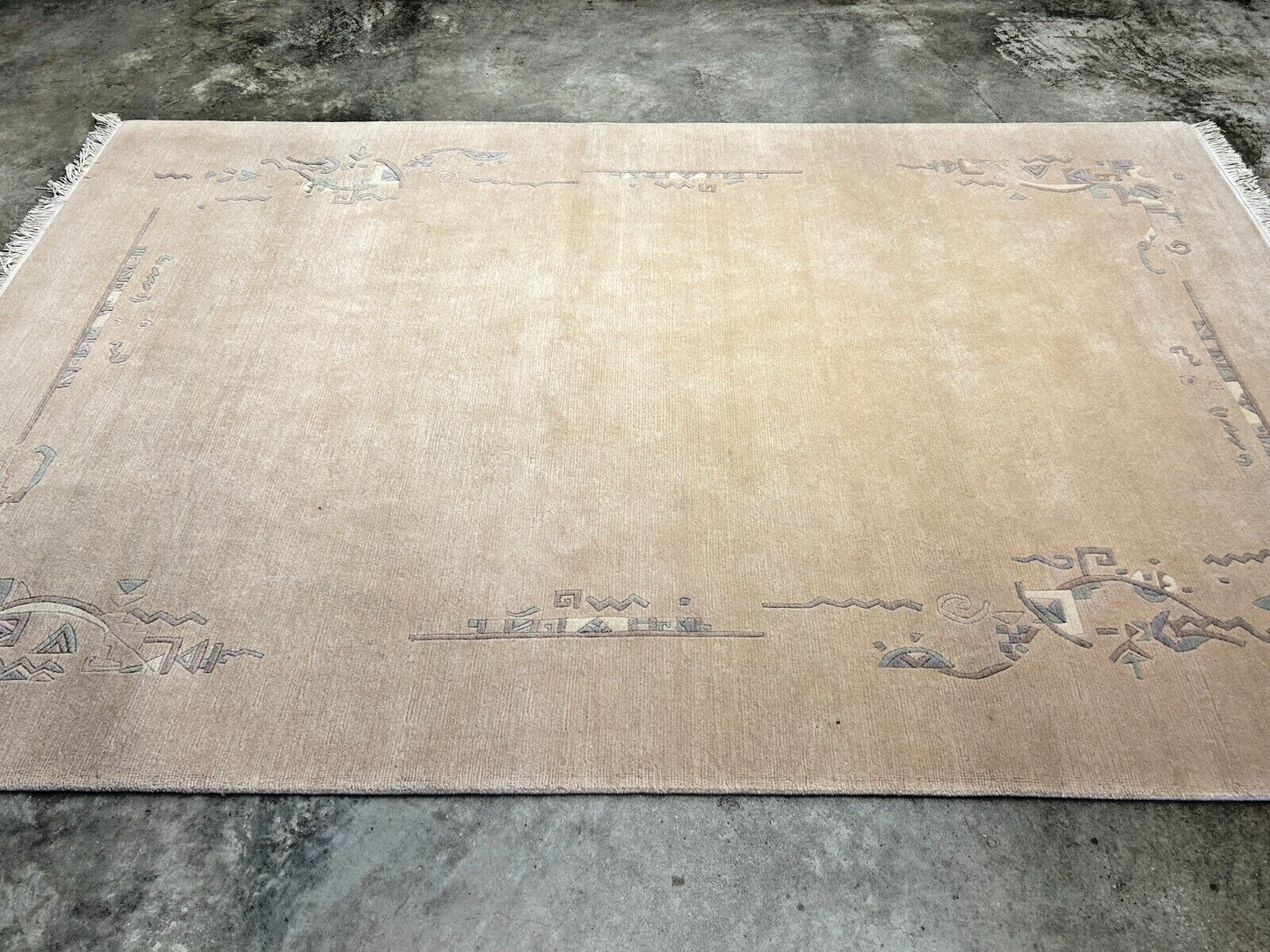 6'6"x9'11" Hand-Knotted 100% Wool Pile Indo-Nepali Carpet - Area Rug