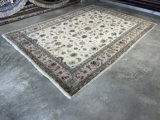 7’x9’11” Vintage Hand-Knotted 100% Wool Pile Tabrize Area Rug - Carpet