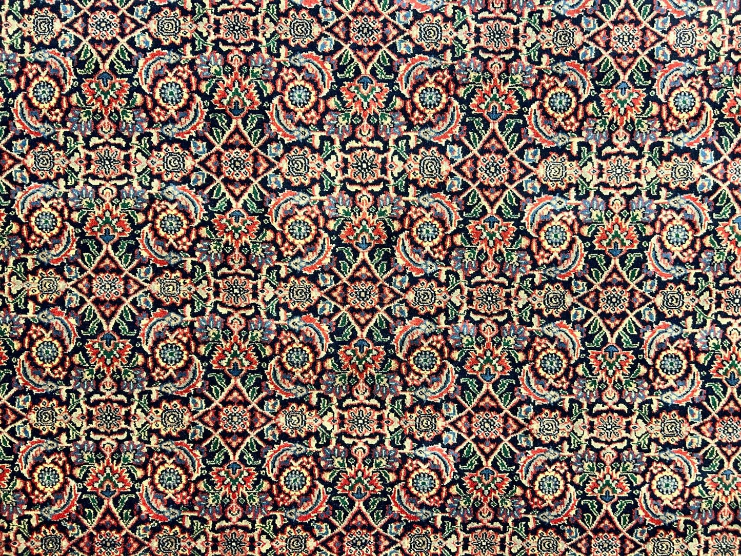 6'x9'2" Hand-Knotted 100% Wool Pile Herati Carpet - Area Rug