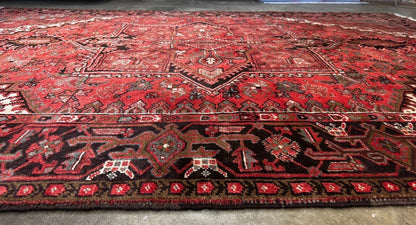 8'3" x 11'0" Hand-Knotted 100% Wool Pile Herize Area Rug - Area Carpet