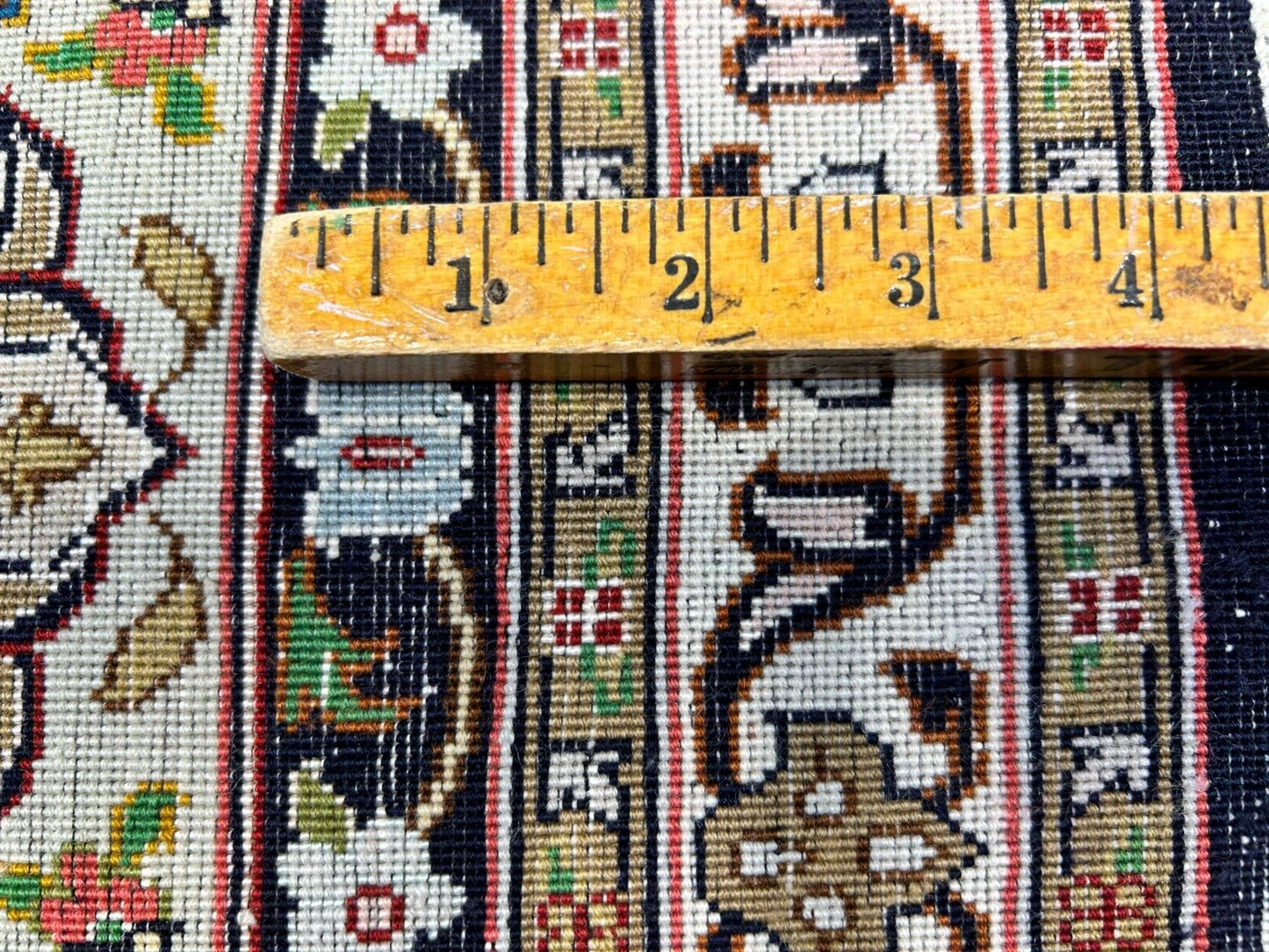 6'7"x10'2" Fine Hand-Knotted Wool & Silk Tabrize Dome Design Rug - Area Carpet