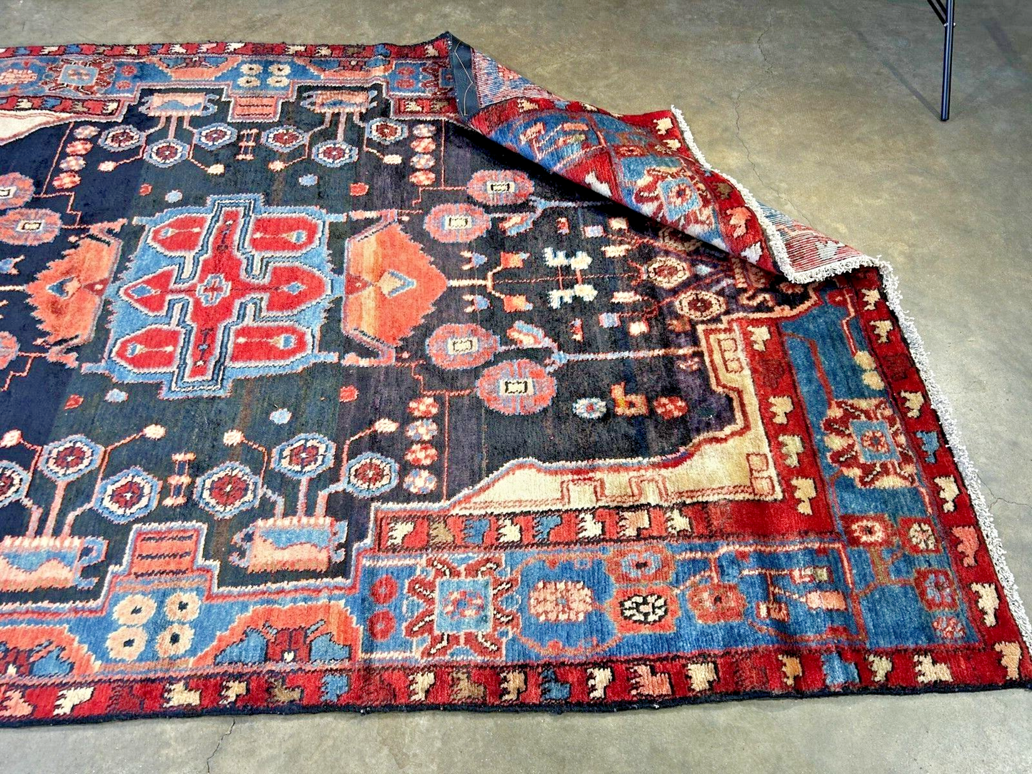 4'0" x 7'8" Hand-Knotted 100% Wool Pile Nahavande Area Rug