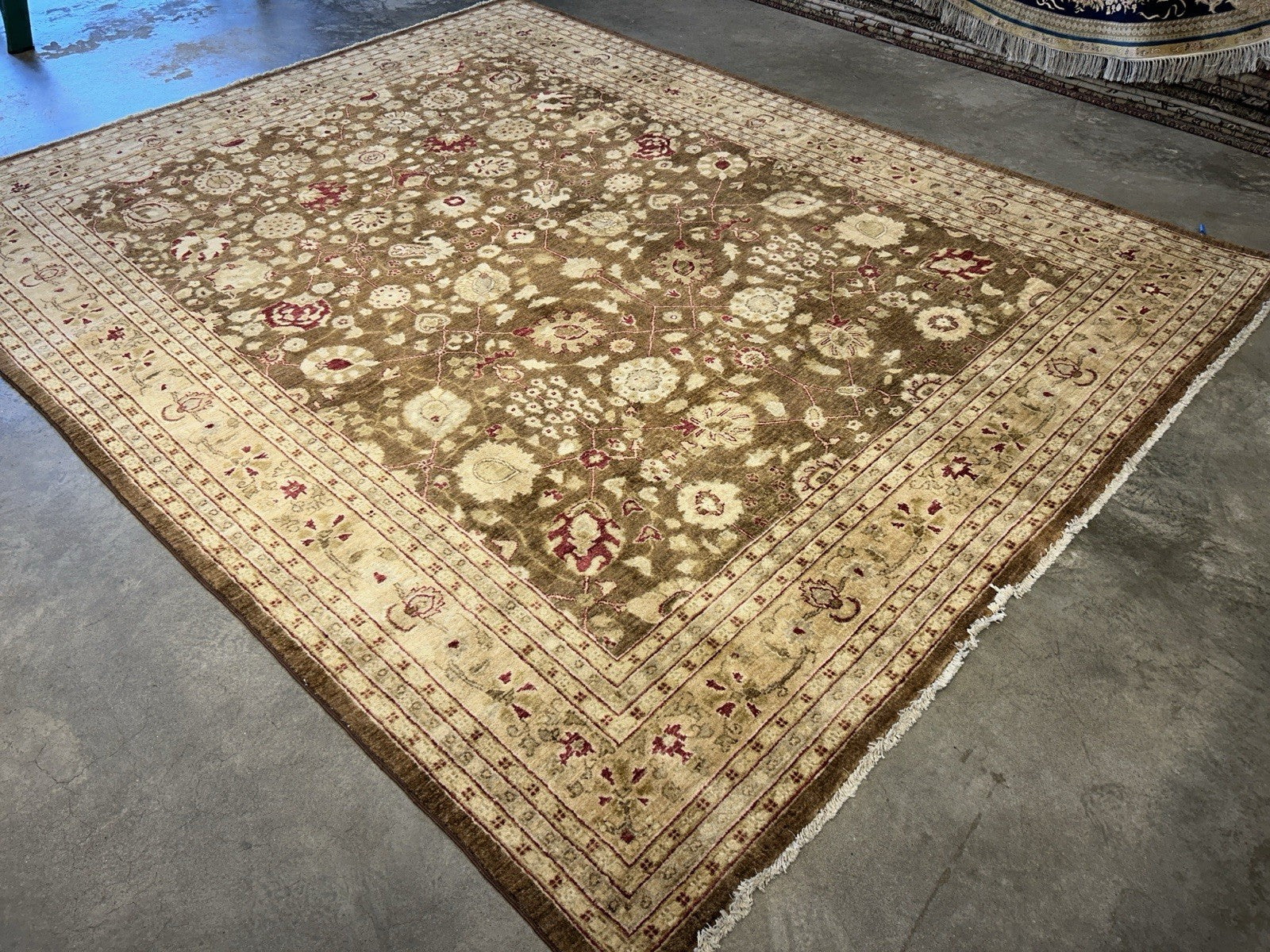8’1”x9’11” Hand-Knotted 100% Wool Pile Oriental Area Rug - Carpet