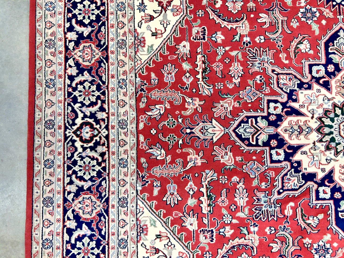 9' x 12' Hand-Knotted 100% Wool Carpet - Herize Design Area Rug