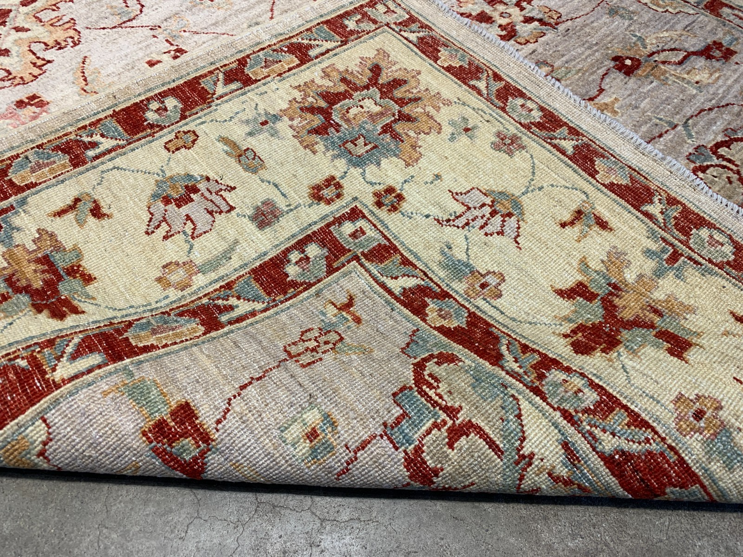 5'8"x8'2" Hand-Knotted 100% Wool Pile Pakistani Area Rug - Carpet