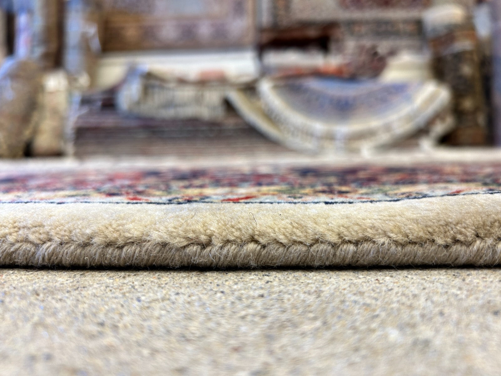 8'8"x11'8" Hand-Knotted 100% Lamb Wool Sarouke Design Carpet - Area Rug