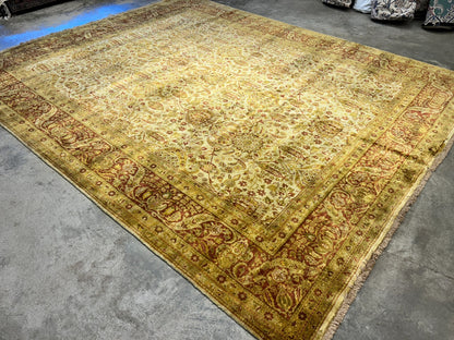 9'x11'9" Hand-Knotted 100% Wool Pile Oriental Rug