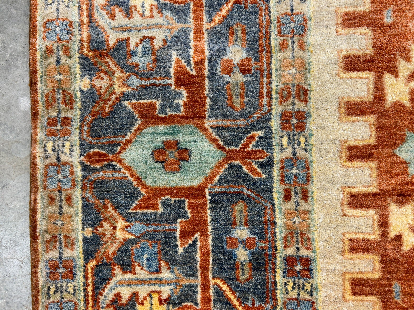 8'10" x 11'8" Hand-Knotted 100% Wool Carpet - Herize Design Area Rug