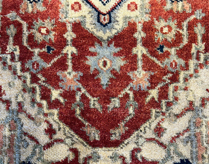 3’1"x5’1" Hand-Knotted 100% Wool Indoserapi Area Rug - Carpet