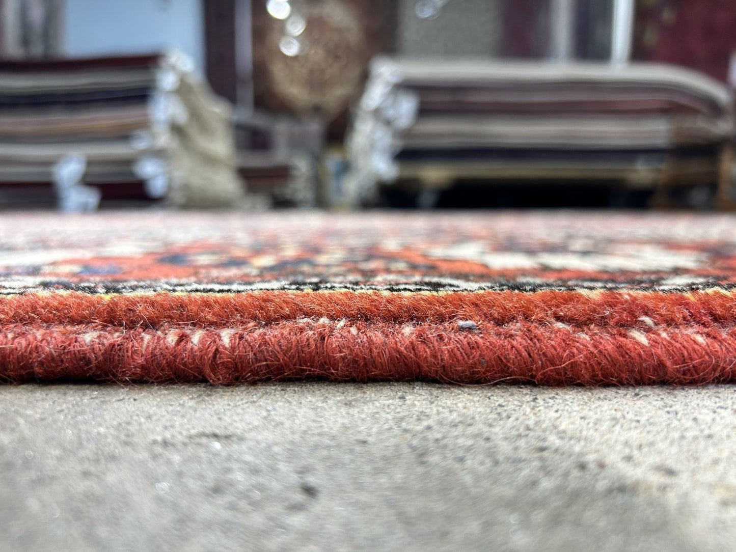 7'0"x9'9" Hand-Knotted 100% Lamb Wool Bakhtiarie Carpet - Area Rug