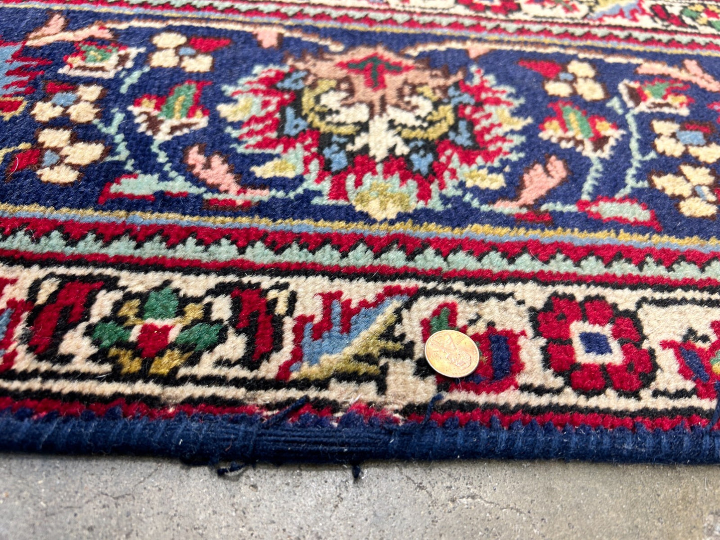6'7"x9'9" Antique Hand-Knotted Wool Oriental Rug - Area Carpet