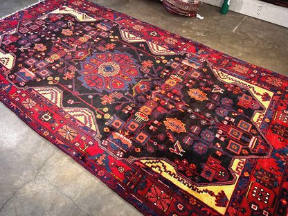5'3" x 10'3" Hand-Knotted 100% Wool Pile Nahavande Area Rug - Carpet