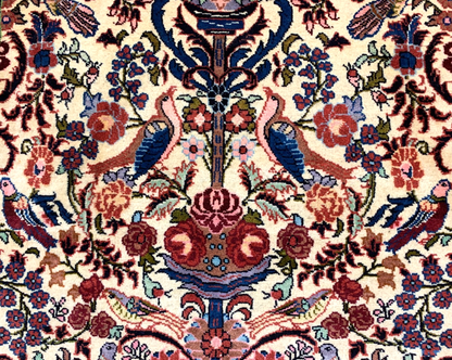 2'9"x4'6'' Hand-Knotted 100% Wool Pile Bidjare Area Rug - Area Carpet