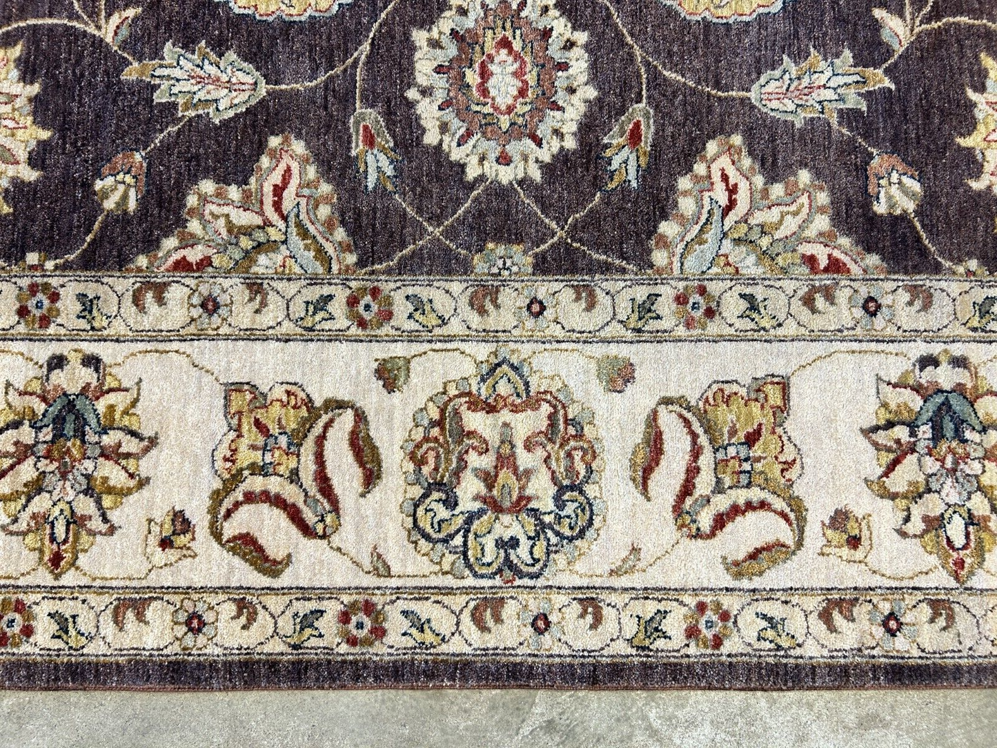 9'x12' Hand-Knotted 100% Wool Pile Lilian Design Carpet - Area Rug