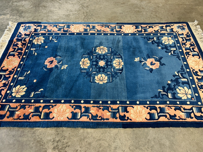 3'x5' Hand-Knotted 100% Wool Pile Oriental Area Rug - Carpet