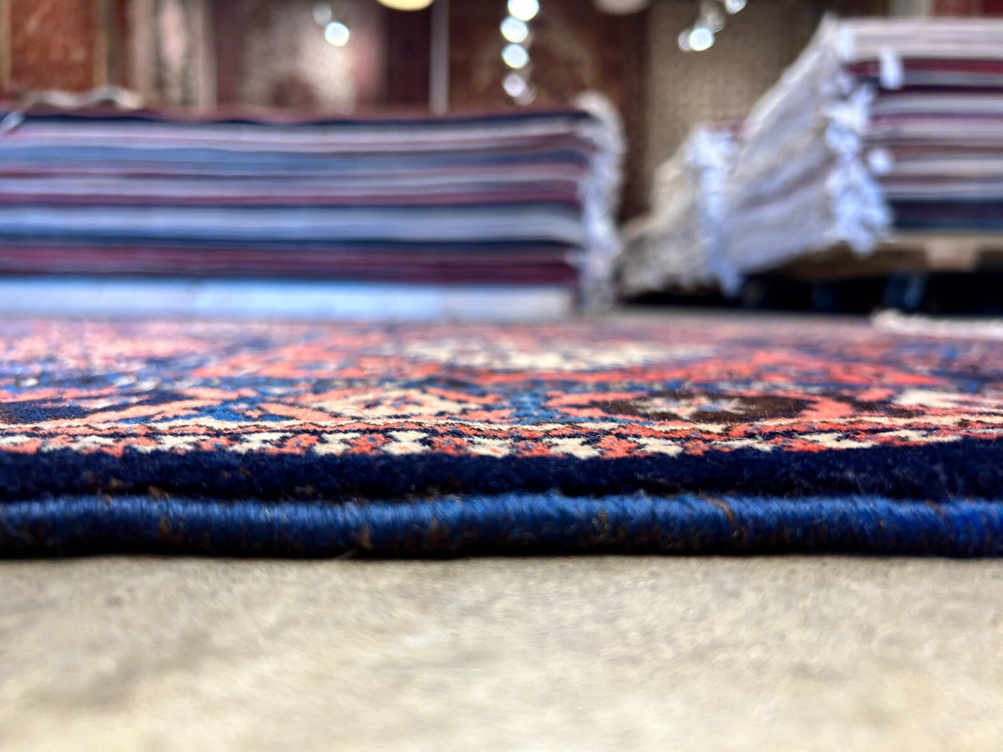 3'7"x4'9" Hand-Knotted 100% Wool Pile Yalamehe Carpet - Area Rug