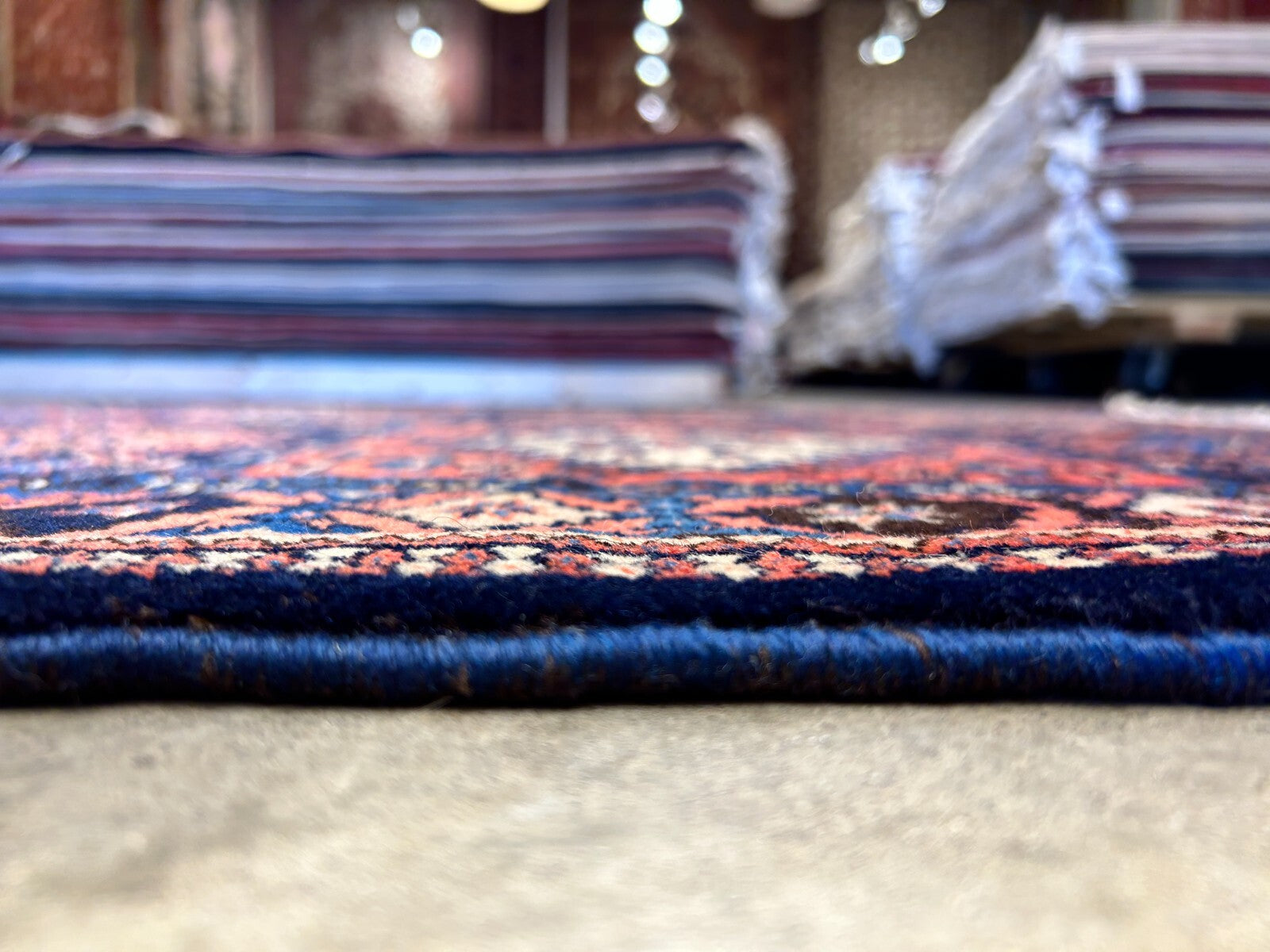 3'7"x4'9" Hand-Knotted 100% Wool Pile Yalamehe Carpet - Area Rug