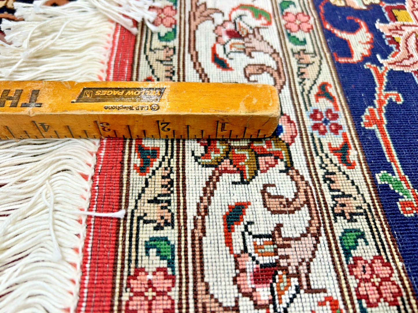 9'11"x12'10" Fine Hand-Knotted Wool & Silk Tabrize Rug