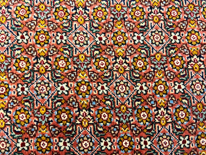 6'8"x10'1" Fine Hand-Knotted Wool & Silk Blend Tabrize Mahi Carpet - Area Rug